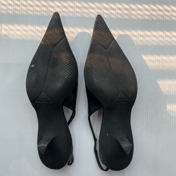 Prada Slingback Kitten Heels - 36 - Picture 4 of 10